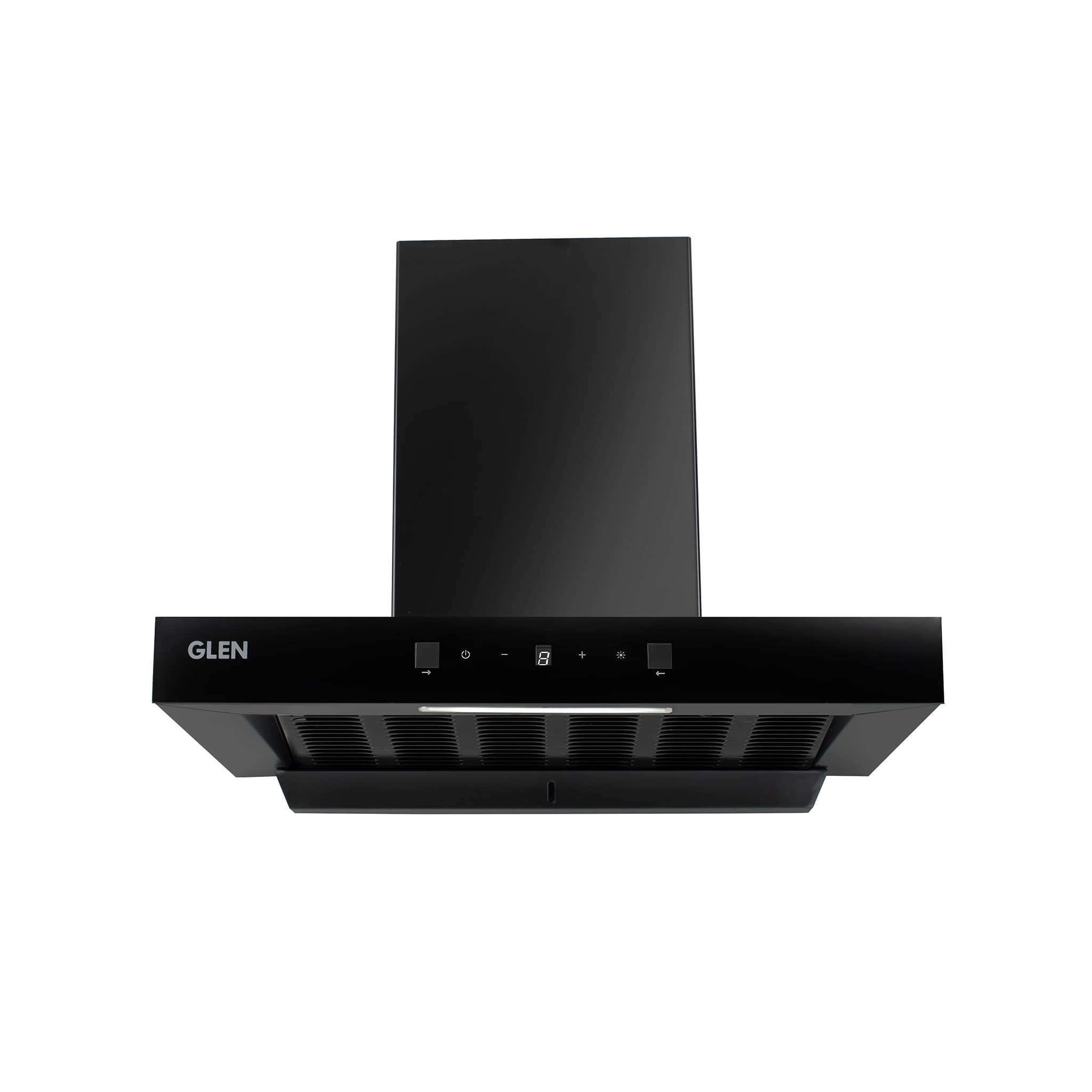 Glenn Auto Clean Filter less Chimney with Motion Sensor control and Digital Display 60cm, 1200 m3/h (6052 DI BL AC 60)